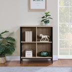 OSP Home Furnishings Ace Contemporary Modern Storage Cube Bookcase, 4 Cubes, River Oak Finish