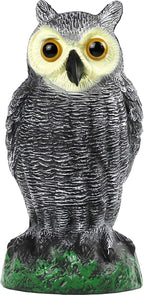 Galashield Owl Decoy to Scare Birds Away | Plastic Owls to Scare Birds Away | Owl Statue for Garden & Outdoors