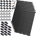 Industrial Grade Solar Pool Heater DIY Kit - Superior High-Wind Strapless Mounting System & Maximum Freeze Resistance (8-4'x7.5' / 240 Square Feet)