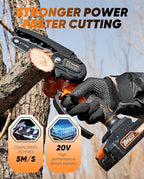 Saker Mini Chainsaw,2025 New Upgrade Portable Electric Chainsaws Cordless,Small Handheld Chain Saw Pruning Shears Chain Saws for Tree Branches,Courtyard and Garden