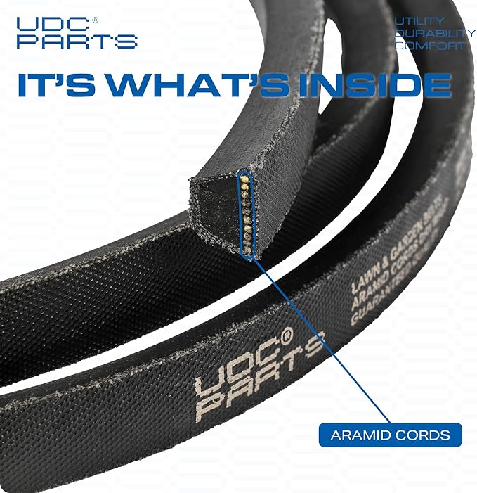 UDC Parts Snow Thrower Auger Belt 954-0367 / Aramid Cord / 34.4 inches/for MTD Cub Cadet Troy Bilt Craftsman Yard Machines Huskee 754-0367 2705611 OEM-754-0367 Storm 24 Storm Tracker 930 SWE 828 WE