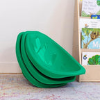 ECR4Kids Leaf Floor Seat, Rocker Chair, Emerald, 6-Piece