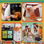 Boyiee 6 Pcs Camping Kitchen Towels Absorbent Dishcloths | Bonfire Tent Car Tea Towels with Funny Sayings 24 x 16 Inches Novelty Gifts for Rv Campers Happy Camper Accessories