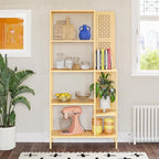 Mr. Kate Annie Metal Bookcase, Sunny Yellow