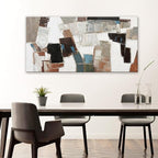 Dimpaga Abstract Wall Art Pictures for Living Room Wall Decor Modern Wall Art Decor Minimalist Geometric Line Artwork for Walls Textured Wall Art Prints Bedroom Office Wall Decor 24"X48"
