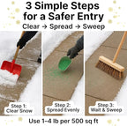 Thawtful Pet Safe Ice Melt – Pet Friendly Ice Melt, Snow Melt – Green Granules with CMA, Melts to −12°F (−24°C) - Driveway Salt & Sidewalk Salt for Ice (2 qt. - 4.2 lb.)