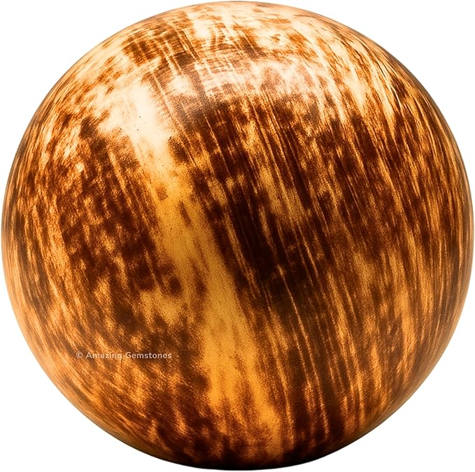 Amazing Gemstone Aragonite Crystal Ball with Stand - 2" Inches Crystal Sphere Meditation Balls for Witchcraft and Decorative Balls