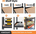 HOMEDANT 5 Tier Storage Shelves Adjustable Laminated Boltless Garage Metal Shelving Unit Heavy Duty Utility Rack Shelf Warehouse Pantry Closet Kitchen 35.9" W x 16.2" D x 71.3" H 10Pack