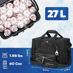 Maelstrom 30/40 Can Soft Cooler Bag, Leakproof Insulated Ice Chest | 24h Cold (With Ice), 5-Layer Insulation, Multi-Pockets ,Lightweight,Perfect For Camping, Beach, Hiking, Kayaking, Road Trips