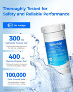 Waterdrop XWF Water Filter Replacement for GE® WR17X30702, 2 Pack, No chip | NSF 42 & 372 Certified, Compatible with GE® GNE27, GFE26, GDE25, GSS25, PSE25 Series Refrigerators