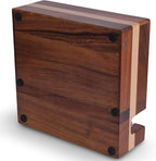 51mm Espresso Knock Box and Tamping Station – Walnut Espresso Tool Organizer with Detachable Knock Box, Tamper Holder, and Portafilter Stand – Perfect for 51mm Espresso Accessories