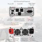 Wagan EL3808 Pure Line Power Inverter 2000 Watt DC 12V to 110V AC Car Pure Sine Wave Power Inverter for Home RV Camping Van Life Off Grid ETL Certified