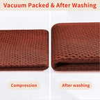Homaxy 100% Cotton Waffle Weave Kitchen Dish Cloths, 4-Pack, Rust | 12 x 12 Inches, Ultra Soft Absorbent Dish Towels, Quick Drying Dish Rags with Hanging Loop