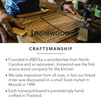 Ironwood Gourmet Oslo End Grain Utility Cutting Board, 14 x 16 Inches, Natural Acacia Wood