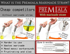 304-Stainless Steel Meat Injector - With Marinade Straw! 4 Needles, Spare Orings, Ebook, Spares Available! The Original 2oz Marinade Injector Syringe Kit Creates Juiciest Turkey and BBQ Ever!
