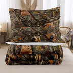 NINENINE Deer Bedding Sets Camo Comforter Set,Boys Queen Bedding,Western Comforter Sets for Boys,Queen Size Bedding Set for Boys,Hunting Bed Sets with 1 Comforter 2 Pillowcases