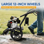 TOOLCY Gas Pressure Washer 3400PSI/2.8GPM Power Washer Upgraded Pump, 30ft Hose, Onboard Soap Tank, Spray Gun &5 Quick-Connect Nozzles for Driveway, Deck, Car Cleaning