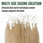 LEM Products Clear Fibrous Casings, 1.5" x 12", 25 Count Pack