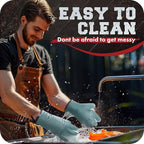 Kitchen perfection XL Silicone Smoker BBQ Gloves -Heat Resistant Oven Mitts | Waterproof, 5-Finger Design For A Better Grip, for Pitmasters, Meat Smoking, Grilling, Cooking, Frying Turkey | Grill Gift