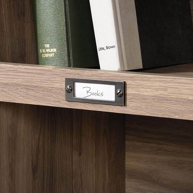Sauder Barrister Lane Cubby Bookcase/ Book Shelf for Storage and Display, Salt Oak finish