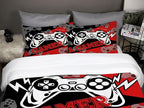 Sunnycitron Boys Gaming Comforter Set Twin Gaming Bedding for Boys Teens Gamer Comforter Gaming Bed Kids Bed Comforter Set Gamepad Game Bedding twin Comforter set (1 Comforter 2 Pillowcase)