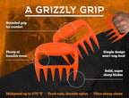 Bear Paws Meat Claws - The Original BBQ Meat Shredder Claws - Orange | Shredder Claws for Pulled Pork, USA Made - Easily Lift, Shred, Pull and Serve Pork, Chicken, Brisket and Turkey