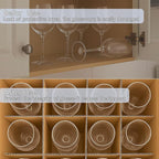Unarty 4 Pack Wine Glass Moving Boxes with Handle, Kitchen Moving Boxes with Dividers and Lid for Dish Glassware 15 x 12 x 10 Inches