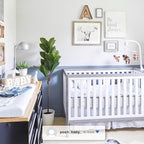 Delta Children Tribeca 4-in-1 Baby Convertible Crib, Grey