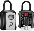 Puroma Key Lock Box Large Outdoor Code Safe Portable Safe Box Rental Home | Outside, Portable, Wall Mount, Doorknob, Resettable, Combination, Weatherproof, High-capacity, Hold 5 Keys, for Guest Realtor