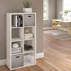 ClosetMaid 4584 Decorative Open Back 8-Cube Storage Organizer, Bleached Walnut