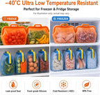 Magnetic Seal Reusable Silicone Food Storage Bag, 68 oz, NUZEAK | Magnetic Fast Seal, Stand-Up Freezer Bag for Food, Fruit, Snacks, Sandwiches and Meal Prep, Dishwasher Safe, 1 Pack