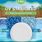 Rx Clear 3" Inch Chlorine Tabs | 200 Pounds | Individual Stabilized Chlorinating Tablets for Sanitizing Swimming Pools | Long Lasting, Slow Dissolving, and UV Protected (4 x 50 LB Buckets)