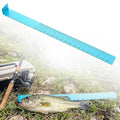 Zonon 1/8" x 2'' x 24" Fish Measuring Board Anodized Aluminum Fish Ruler Aqua Blue Corrosion Resistant Boat Measuring Tool for Fishing Competition Fresh and Salt Water