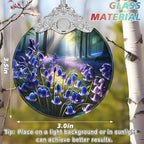 Bluebell Stained Glass Orament - Christmas Ornament - Christmas Decorations for Tree - Holiday Present ldeas - Gift Exchange