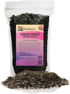 Premium African Violets and Gesneriad Premium Soil Mix by Gardenera - Horticultural Perlite (25%) + Vermiculite (25%) + Sphagnum Peat Moss (50%) - Made in USA - (1 Quart Bag)