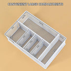 VIKEYHOME Paper Plate Organizer, Metal Silverware Caddy, White | 6 Compartments Utensil Holder for Plate, Knives, Spoon, Cup, Fork, Napkin, Caddy for Party, Camping, Picnic