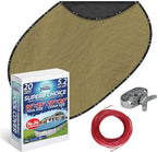 Winter Swimming Pool Cover for 16 ft x 25 ft Aboveground Oval Pool Size, Superb Choice Series, Solid Material, Color - Camel, Pool Cover Choice 311625-4CHOICE