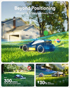 Mammotion LUBA mini AWD 800 Robot Lawn Mower with Replacement Blades, Mowing 0.2 Acre, All-Wheel-Drive for 80% Slope, UltraSense AI Vision+RTK Auto-Mapping, Cutting Height 0.8"-2.6"