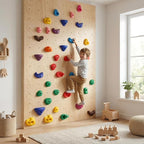 Rock Climbing Holds for Kids, 20 PCS Rock Wall Holds with Hardware, Indoor Outdoor Climbing Grips for Backyard Playset & Home Wall, Easy Install, Multicolor