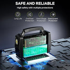 MARBERO Portable Power Station 155Wh Camping Solar Generator 100W with AC DC and USB Outputs LED Fast Charge for Outdoor Adventure Hiking RV Home Blackout Backup CPAP Emergency (Solar Panel Optional)