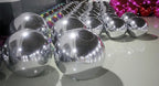 Generic Big Shiny Balls Giant Inflatable Mirror Balls for Events & Decor - Party, Advertising, Shows, Stage Decoration - Hanging & Standing-Various Sizes & Colors - Silver (0.8m/2.62ft)