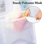 Fammart Mesh Shower Caddy Hanging, Quick-Drying Shower Organizer with 7 Pockets, Portable Bathroom Organizers and Storage for Shampoo, Soap, Loofah, Travel, and Cruise Essentials