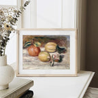 XOCUUI Unframed Canvas Wall Art Vintage Aesthetic Room Decor, Harvest Apples Still Life Oil Painting Artwork Abstract Wall Pictures Prints, Farmhouse Fruit Shelf Decor Bedroom Kitchen 8x10in