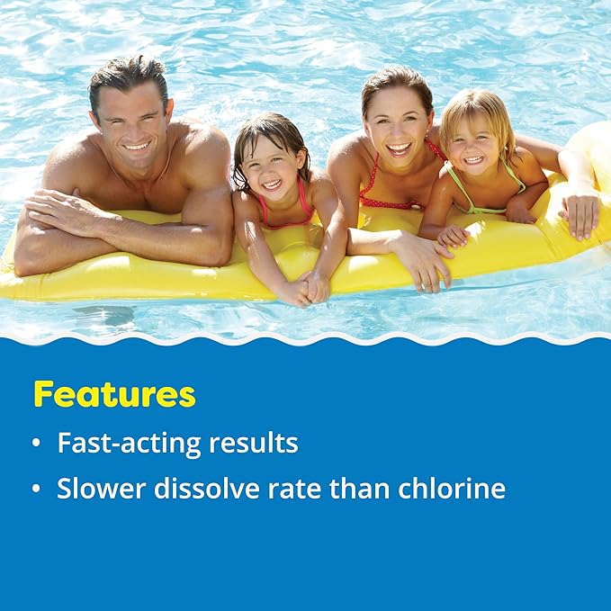 In The Swim 1 Inch Bromine Plus Tablet Sanitizer for Spas, Hot Tubs, or Swimming Pools - Pre-Stabilized, Low Odor, Chlorine Alternative – 3.5 Pounds