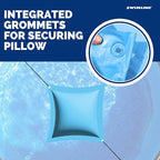 SWIMLINE HYDROTOOLS Air Pillow For Above Ground Pools Cover Winterizing | 4 x 4 ft Cushion Swimming Pool Closing Winter Kit | Cold Resistant Ice Equalizer Thick Pool Pillows Blue | 1144 ACC44