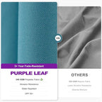 PURPLE LEAF 10' X 10' Left-right Tilting Patio Umbrella Outdoor Cantilever Swivel Square Umbrella Aluminum Offset Umbrella with 360-degree Rotation for Garden Deck Pool Patio Turquoise Blue
