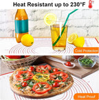 HOOMIL Silicone Baking Mat, 32"x24" | Food-Grade, BPA-free, Non-Stick,Non-Slip, Precision Measurements, Large, Easy to Store