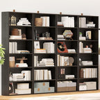 IRONCK Bookshelves and Bookcases Set of 2 Floor Standing 6 Tier Display Storage Shelves 70in Tall Bookcase Home Decor Furniture for Home Office, Living Room, Bed Room