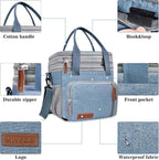 MIYCOO Lunch Bag for Men & Women, Expandable Double Deck Lunch Box, 15L | Leakproof & Waterproof, Portable, Large Soft Insulated Cooler bag for Adult, Work, Camping, Beach, Picnic, Travel
