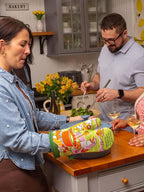 Blue Q I Put Wine in The Sauce Funny Oven Mitts - Cute Oven Mitts, Home Kitchen Gifts, Cooking Accessories, Super-Insulated Quilting, Comfy Natural-Fitting Shape, 100% Cotton, Size 12.5" L x 7.5" W